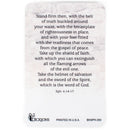 Full Armor of God Bronzed 4 x 2.5 Paper Keepsake Bookmark