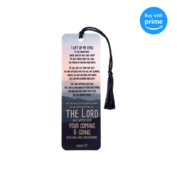 I Lift Up My Eyes Layered Mountains Cardstock Tassel Bookmarks, Pack of 12