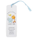 Precious Little One Wrapped In Sweetness Pearl White 2 x 6 Paper Keepsake Bookmark with Tassel