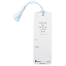 Precious Little One Wrapped In Sweetness Pearl White 2 x 6 Paper Keepsake Bookmark with Tassel