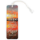 Joyful In Hope Orange Sunset 2 x 6 Paper Keepsake Bookmark with Tassel