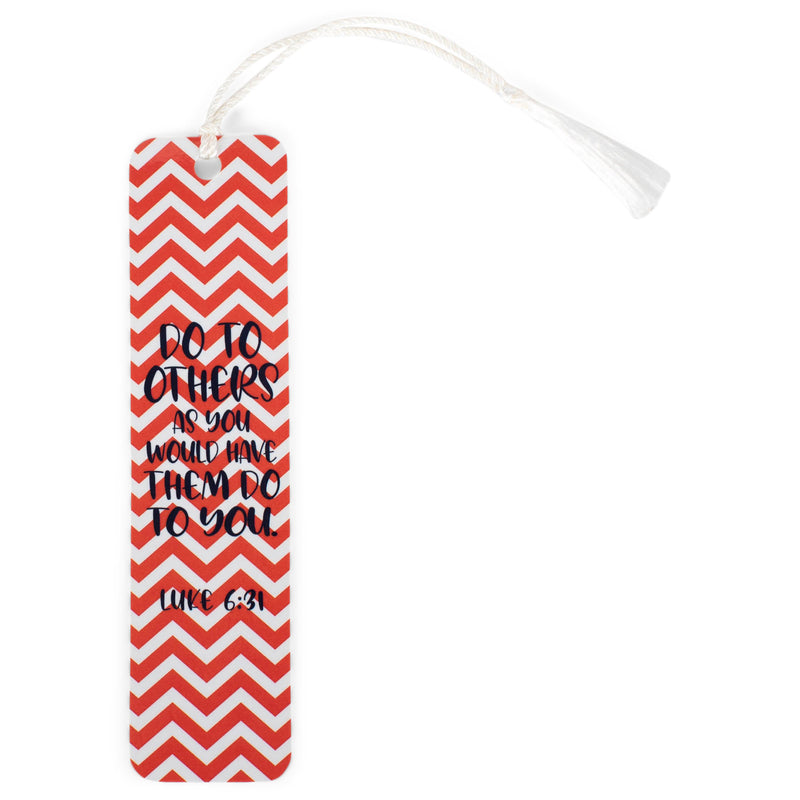Do To Others Red Chevron 2 x 6 Paper Keepsake Bookmark