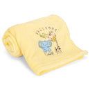 Precious Little One Banana Yellow 40 x 27.5 Fleece Nursery Bed Blanket