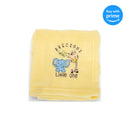 Precious Little One Banana Yellow 40 x 27.5 Fleece Nursery Bed Blanket