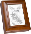 I Thought Of You Natural Brown 8 x 10 MDF Decorative Tabletop Friendship Box