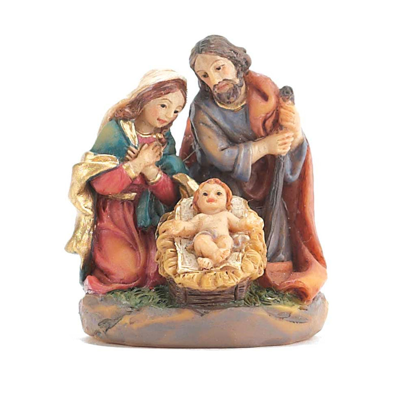Dicksons Holy Family Kneeling 1.5 x 1.75 Resin Stone Christmas Nativity Scene Figurine