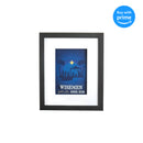 Wiseman Still Seek Him Sky Blue 11 x 9 Wood and Glass Decorative Hanging Wall Sign Art