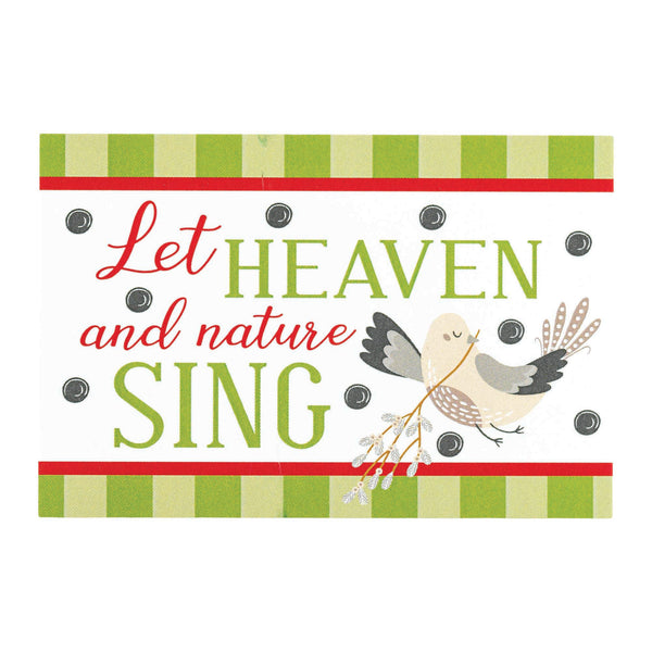 Let Heaven Nature Sing Green Stripe 4 x 3 Paper Itty Bitty Bookmark