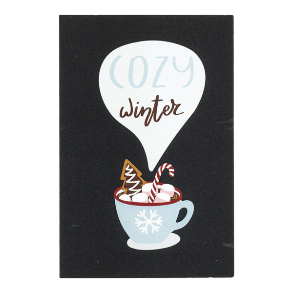 Cozy Winter White Hot Cocoa 4 x 3 Paper Itty Bitty Bookmark