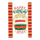 Happy Birthday Santa Fe Red 4 x 3.2 Paper Itty Bitty Bookmark