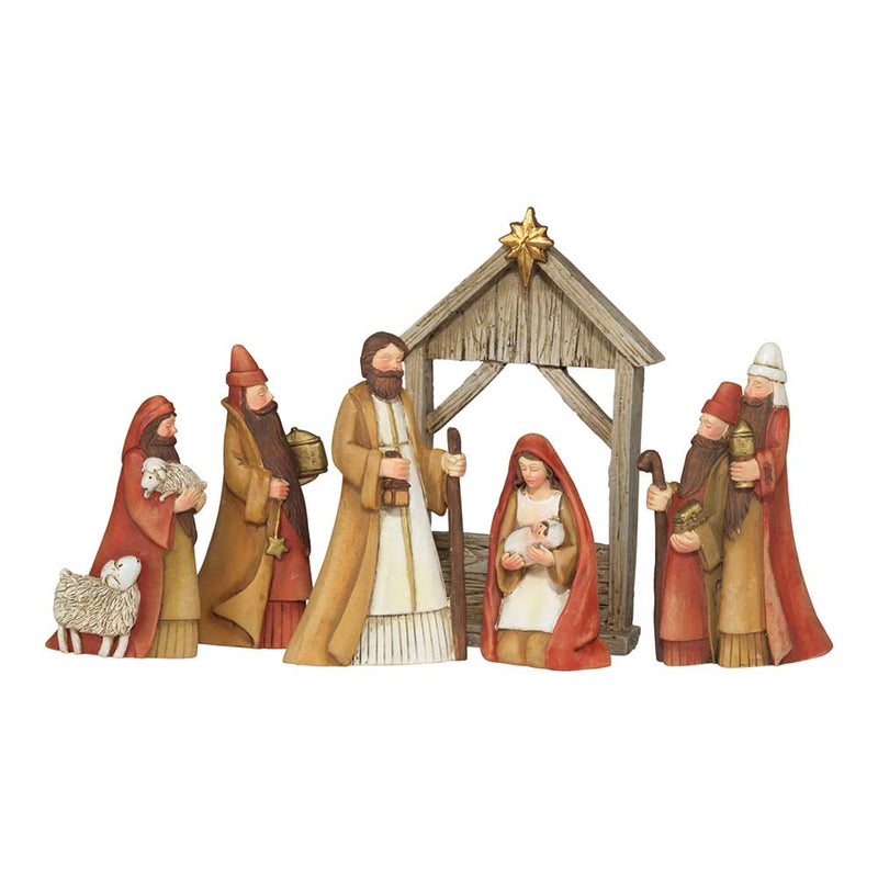Dicksons Nativity Gold Toned Christmas Holiday Figurines Set of 6