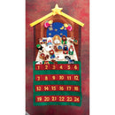 Dicksons Nativity Theme Crimson, Gold Tone and Fern 12 x 29 Felt 24-Piece Children's Advent Calendar