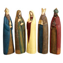 Natural Brown Nativity 11.25 x 3 Resin Decorative Tabletop Figurine Set 5