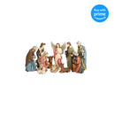 Colorful Nativity 5 x 1.75 Resin Decorative Tabletop Figurine Set 11