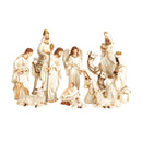 Weathered White 14.25 x 8 Resin Decorative Tabletop Figurine Set 11