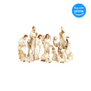 Weathered White 14.25 x 8 Resin Decorative Tabletop Figurine Set 11