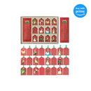 Dicksons 12 Days of Christmas Festive Red 2 x 2 Resin Stone Christmas Ornament Set of 12