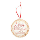 Said A Prayer Patterned Red 4.25 x 4 MDF Decorative Hanging Ornament