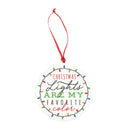 Christmas Lights My Favorite Ball 4.25 x 4 MDF Decorative Hanging Ornament