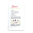 Snow Ice Cream White 22 x 22 Cotton Decorative Hanging Hand Tea Towel Flour Sack