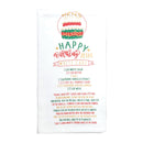 Happy Birthday Cake Santa Fe Red 18 x 22 Cotton Decorative Hanging Hand Tea Towel Flour Sack