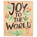 Joy to the World Red Holly 8 x 10 MDF Decorative Wall or Tabletop Sign