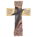 Dicksons God Grant Me The Serenity Prayer Slate 10 Inch Resin Hanging Wall Cross