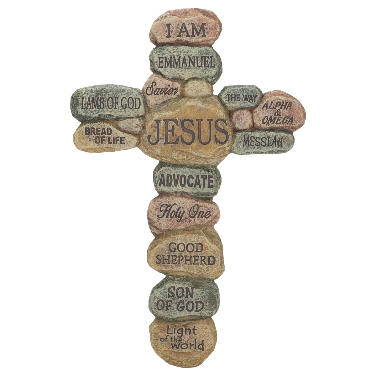Dicksons Names of Jesus Christ Pebble 10 Inch Resin Decorative Hanging