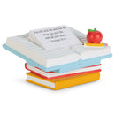 Azure Blue Bronze Tone Cross 3 inch Resin Faith Builders Greeting Card Holder