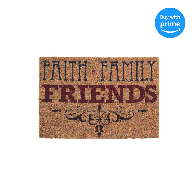 Dicksons Faith Family Friends 16 x 24 Coconut Fibre Home Doormat