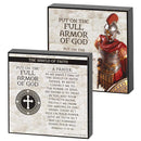 Armor of God Shield of Faith Marble Gray 4 x 4 Wood Double Sided Plaque