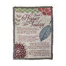 Dicksons Said a Prayer for You Botanical 52 x 68 All Cotton Tapestry Throw Blanket