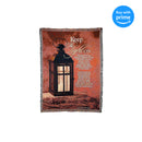Dicksons Keep The Light on Lantern on Red 52 x 68 All Cotton Tapestry Throw Blanket