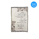 Dicksons Serenity Prayer Filigree Leaves 46 x 68 All Cotton Tapestry Throw Blanket
