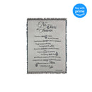 Dicksons No Tears in Heaven on Grey Memorial 48 x 68 All Cotton Tapestry Throw Blanket