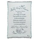 Dicksons Safely Home in Heaven on Aqua Memorial 48 x 68 All Cotton Tapestry Throw Blanket