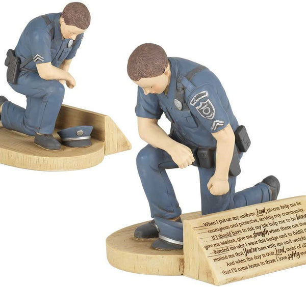 Dicksons Police Officer's Prayer 4.5 x 5.5 Resin Tabletop Figurine