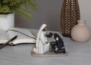 Praying Police Officer with Jesus 5 x 6 Resin Decorative Tabletop Figurine