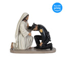 Praying Police Officer with Jesus 5 x 6 Resin Decorative Tabletop Figurine