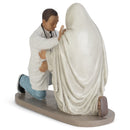 Praying Doctor with Jesus 5 x 6 Resin Decorative Tabletop Figurine