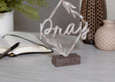 Whitewash Pray Diamond Frame on Stand 8.5 x 7.5 Resin Decorative Tabletop Sign Figurine
