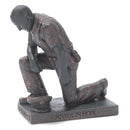 Dicksons Joyful in Hope Praying Police Officer 5 inch Gold Resin Stone Table Top Figurine