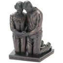 Dicksons Praying Husband and Wife 5 inch Grey Resin Stone Table Figurine