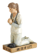 Dicksons Help Me Heal Nurse White 6 x 4 Decorative Tabletop Figurine