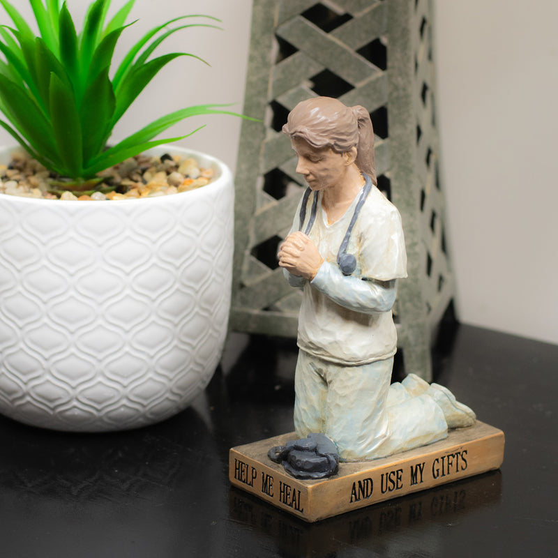 Dicksons Help Me Heal Nurse White 6 x 4 Decorative Tabletop Figurine