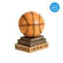 I Can Do All Things Basketball Orange 4 inch Resin Decorative Tabletop Figurine