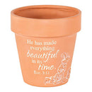 Dicksons He Has Made Everything Beautiful in Its Time 4 x 4 inch Resin Flower Pot