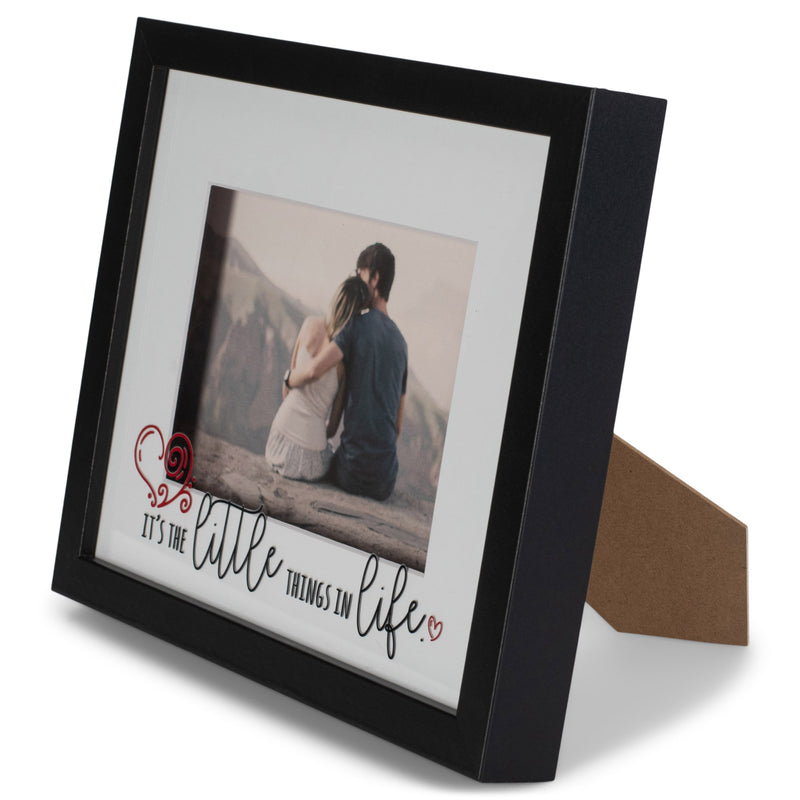 Little Things In Life Red Heart 11 x 9 MDF Decorative Wall and Tabletop Frame