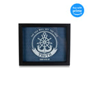 Sea Will Set Your Free Nautical Blue 11 x 9 Wood and Glass Decorative Wall and Tabletop Frame