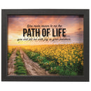 Make Your Own Path of Life Yellow Meadow 11 x 9 Wood and Glass Decorative Wall and Tabletop Frame